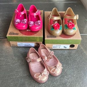 Brand new mini Melissa shoes. Size 6 Toddler